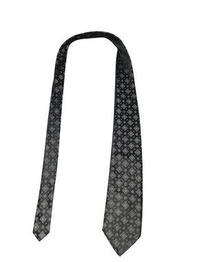 6/8/31. Men's The Mens Store Black Geometric Pattern Tie
